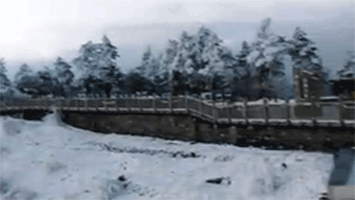 西岭雪景（游客手机拍摄）